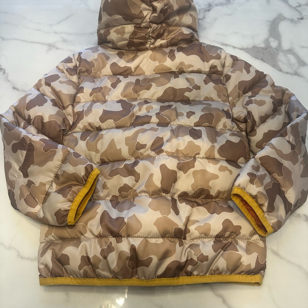 Epic Threads Camouflage Puffer Jacket with Orange Lining - Picture 2 of 4